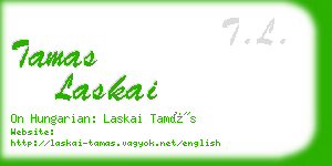 tamas laskai business card